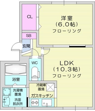 西１１丁目駅 徒歩13分 4階の物件間取画像